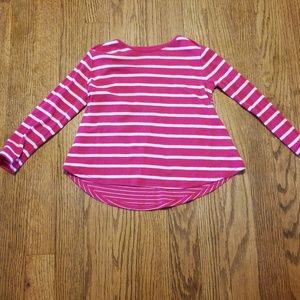 Long sleeved hi-lo shirt